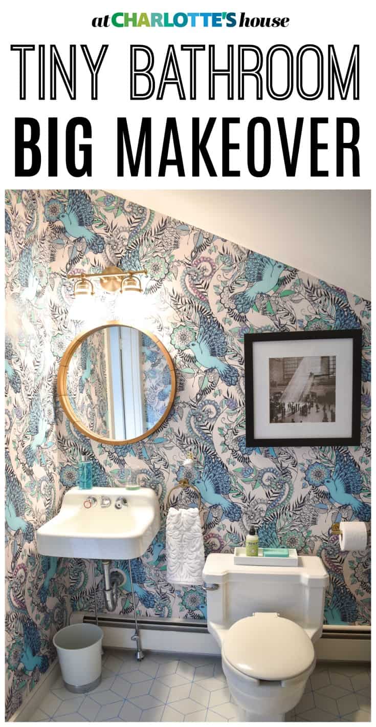 Easy updates to transform a small and boring guest bathroom