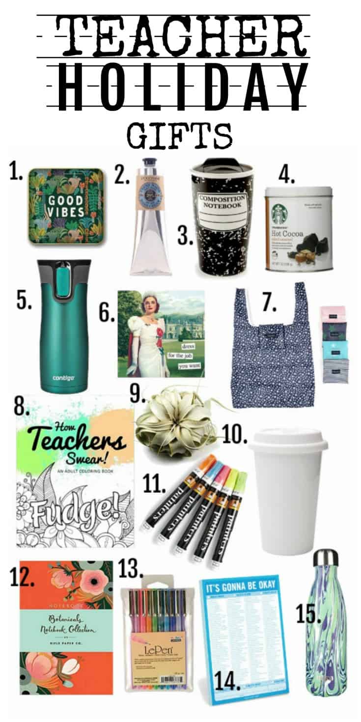 Great ideas for unique holiday teacher gifts