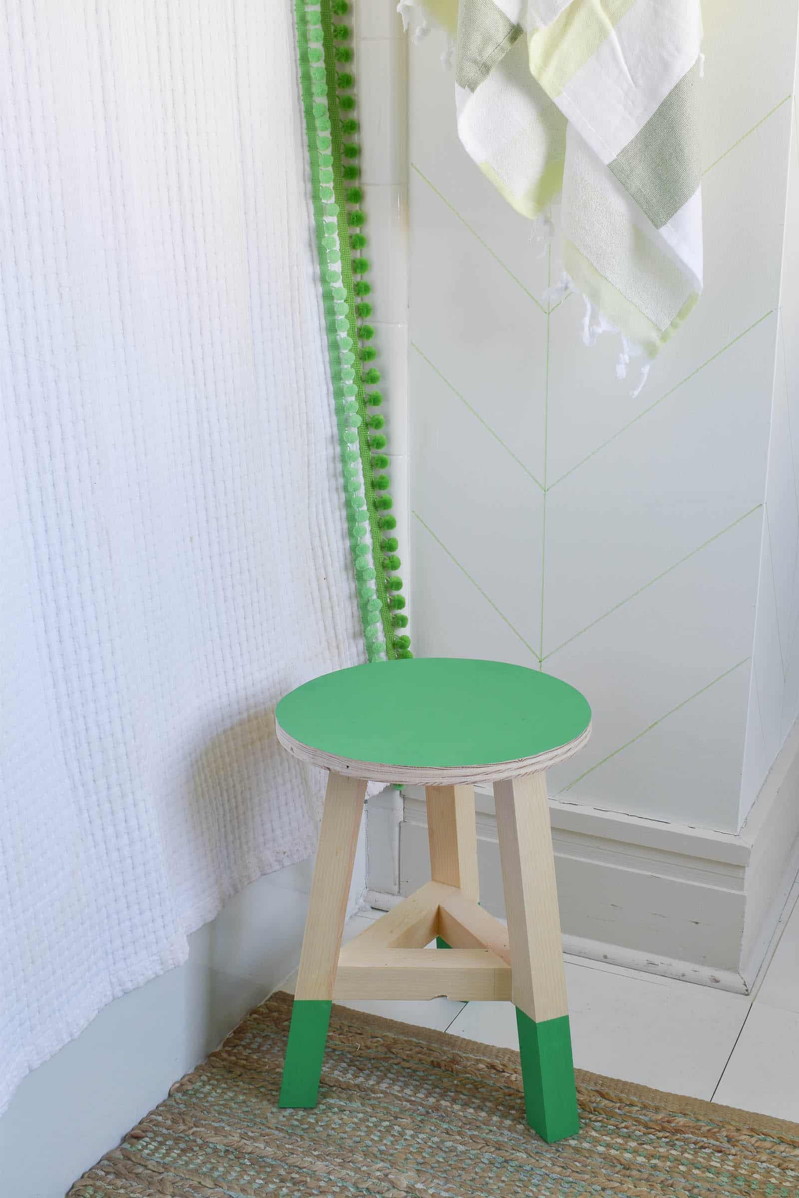 DIY stool for bathroom