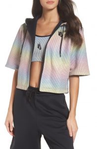 millennial shopping cropped hoodie