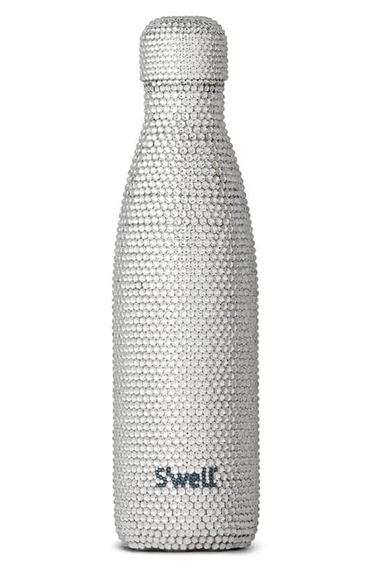 millennial shopping crystal water bottle