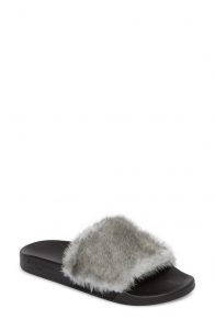 millennial shopping fur slides