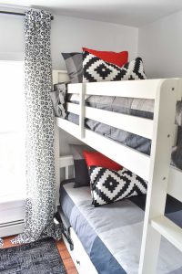 newly design shared boys room with bunk beds