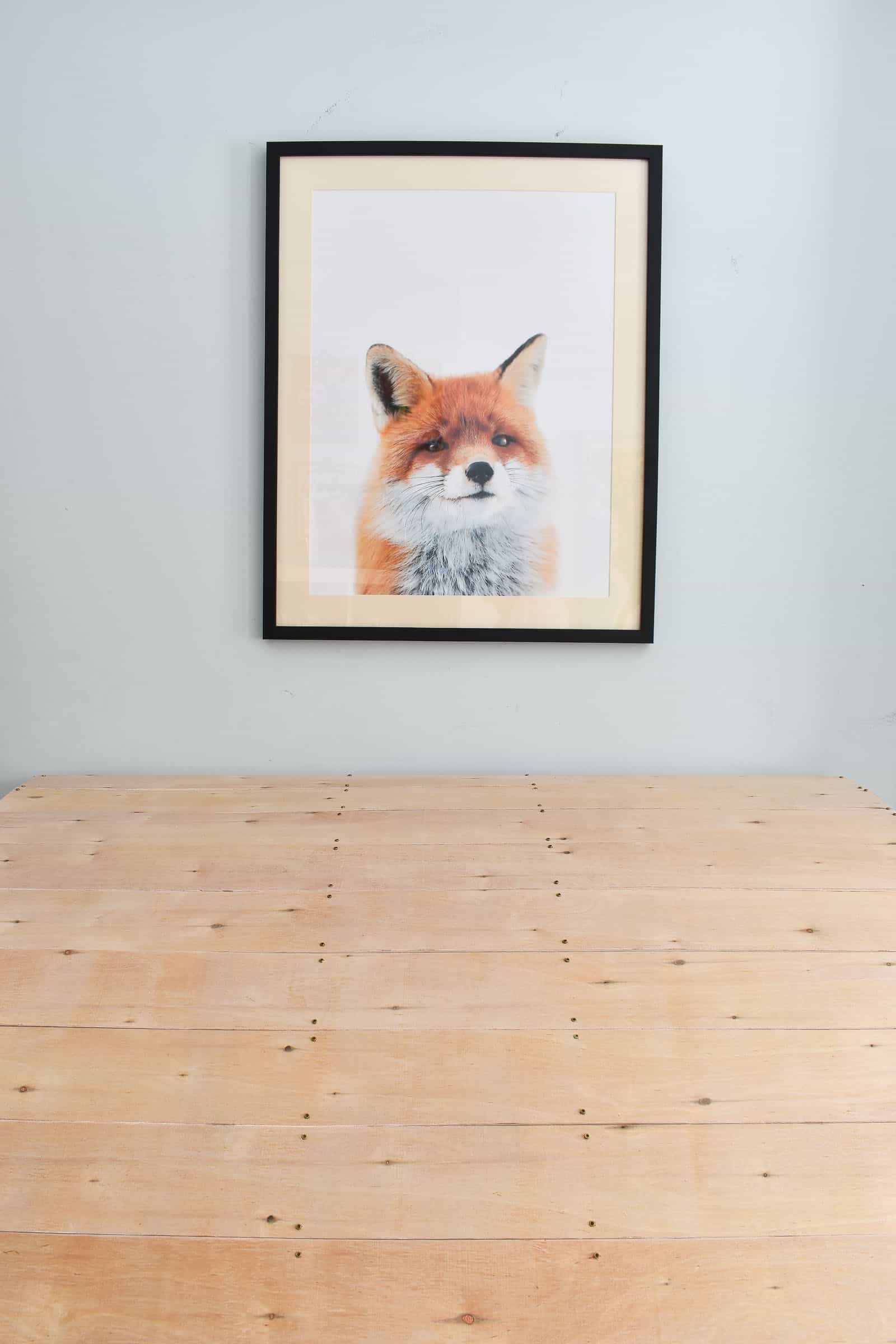 fox print over nook