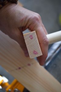 paint marking where to predrill