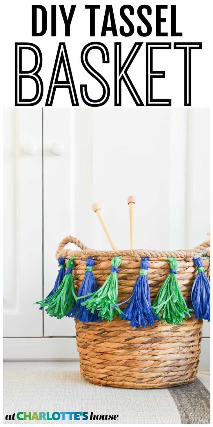 This basket was super easy to make... I loved that I could customize the colors to match our decor!