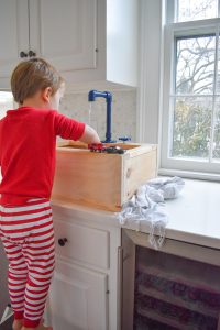 fun with working toy sink