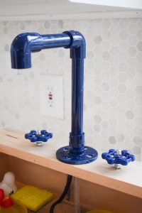 PVC pipe faucet