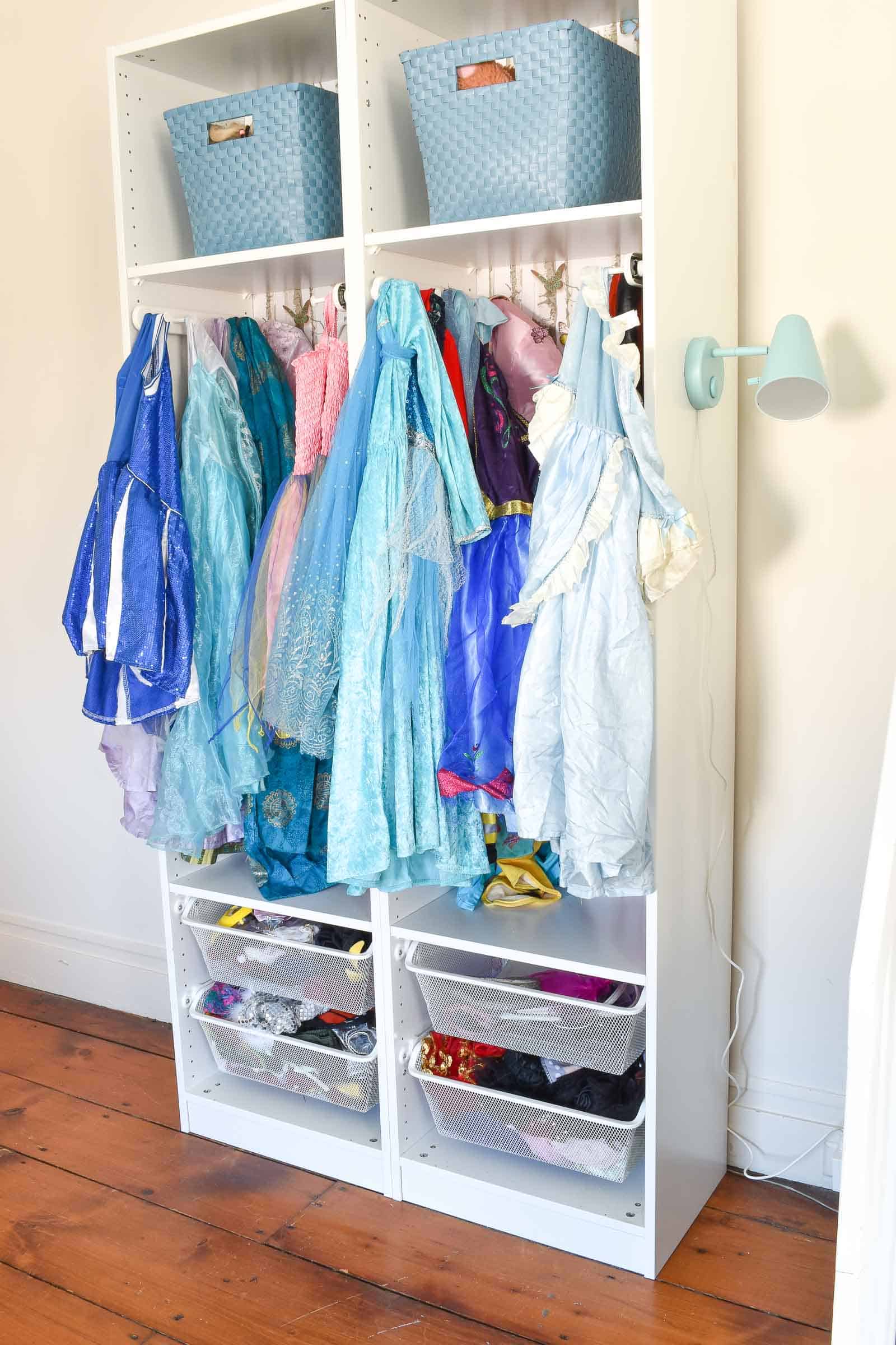 light for dress up storage