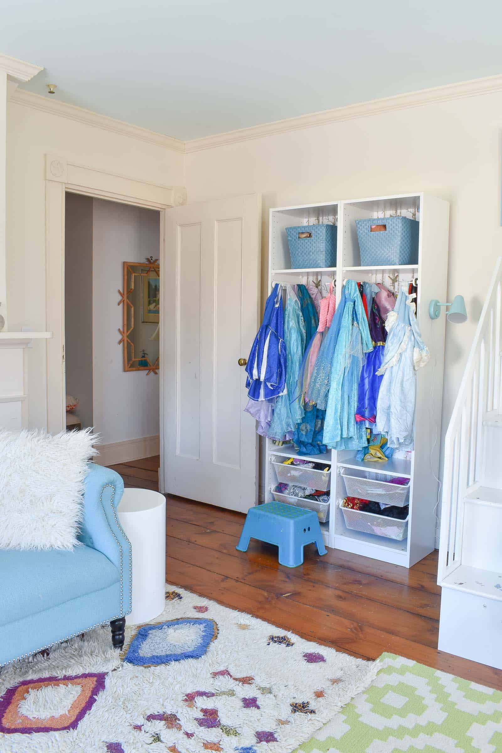 dress up storage for the girls room