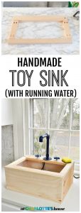 Make your own working toy sink