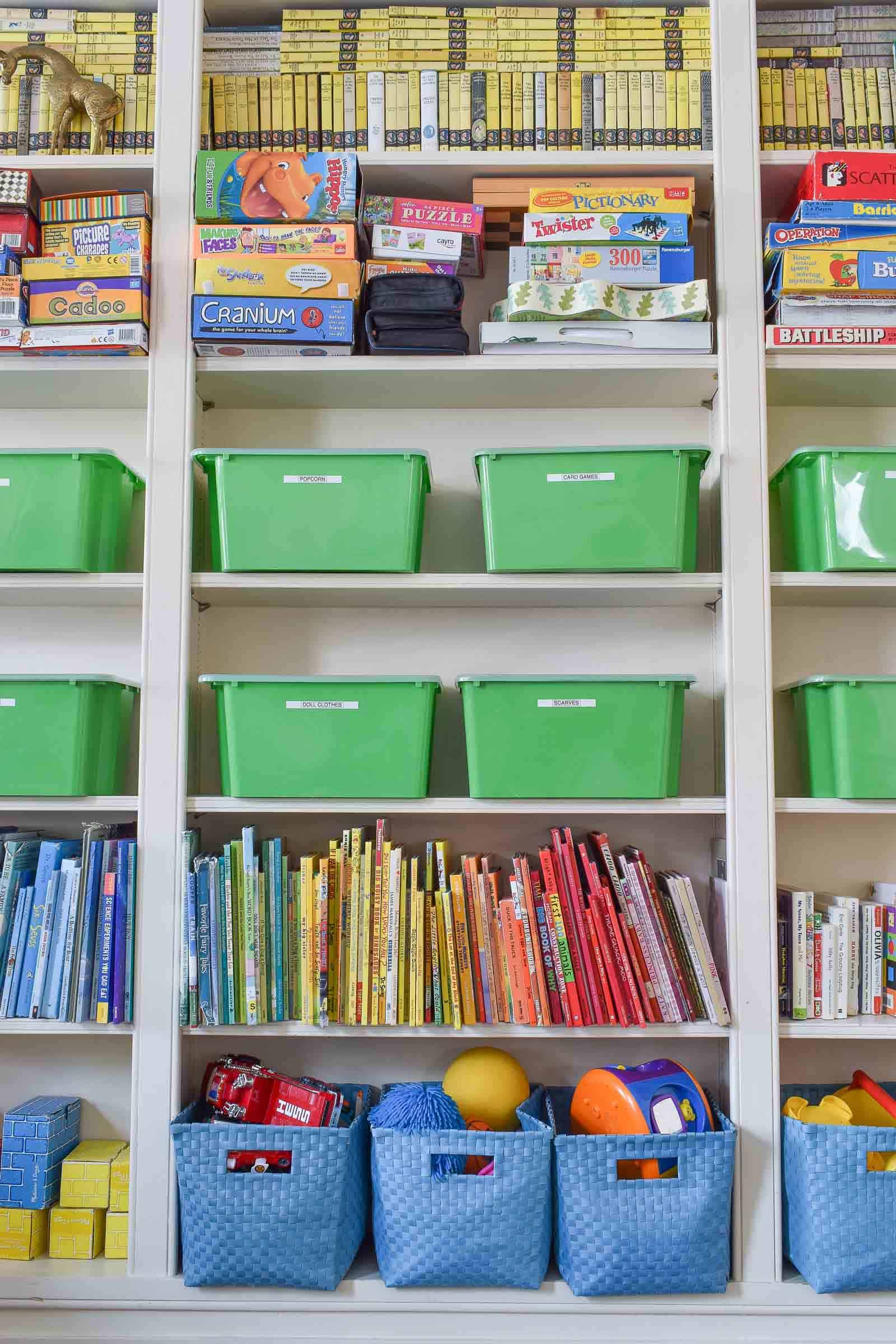 labels on kids storage bins