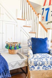 DIY tasseled basket