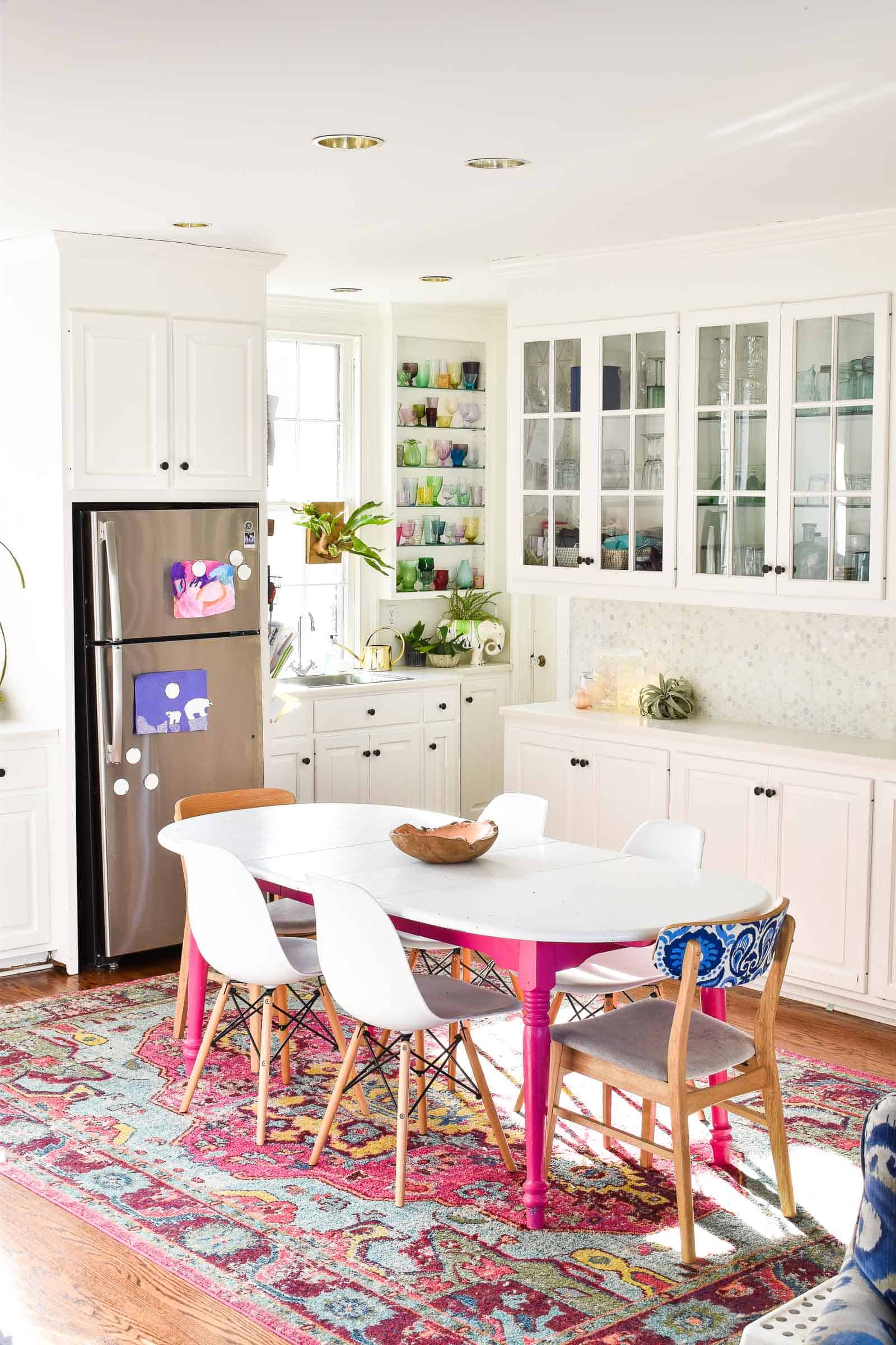 white bright kitchen reveal