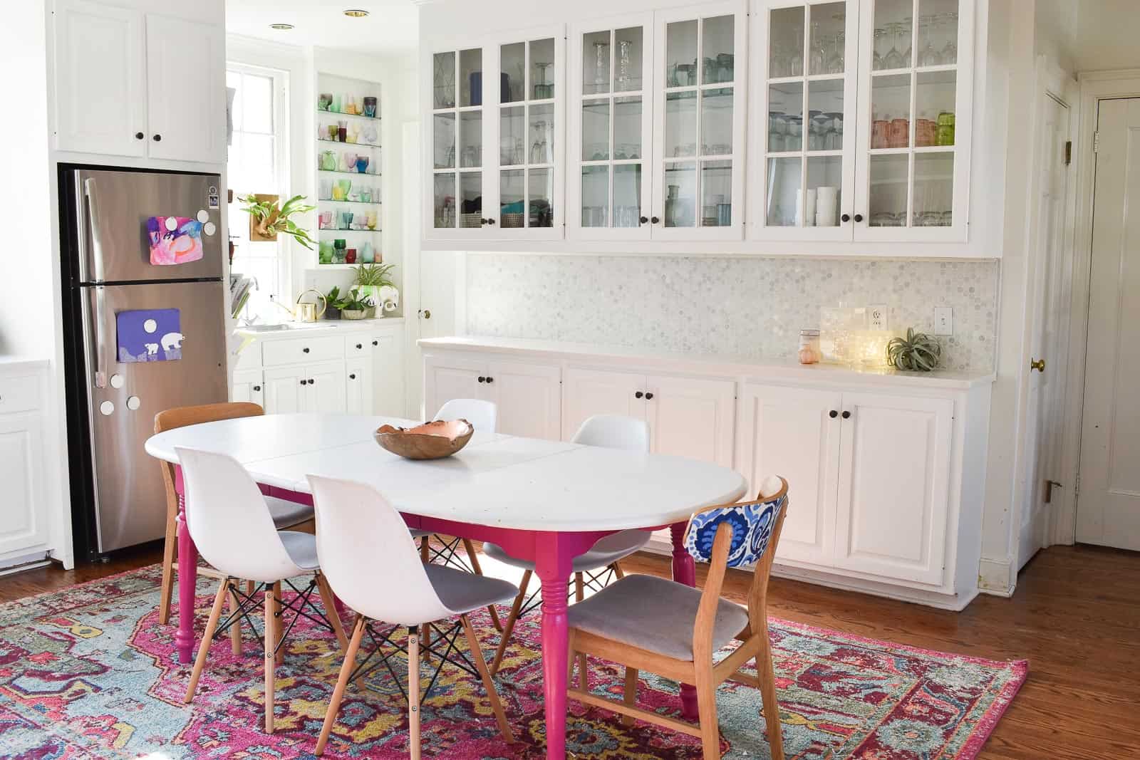 kitchen seating area reveal