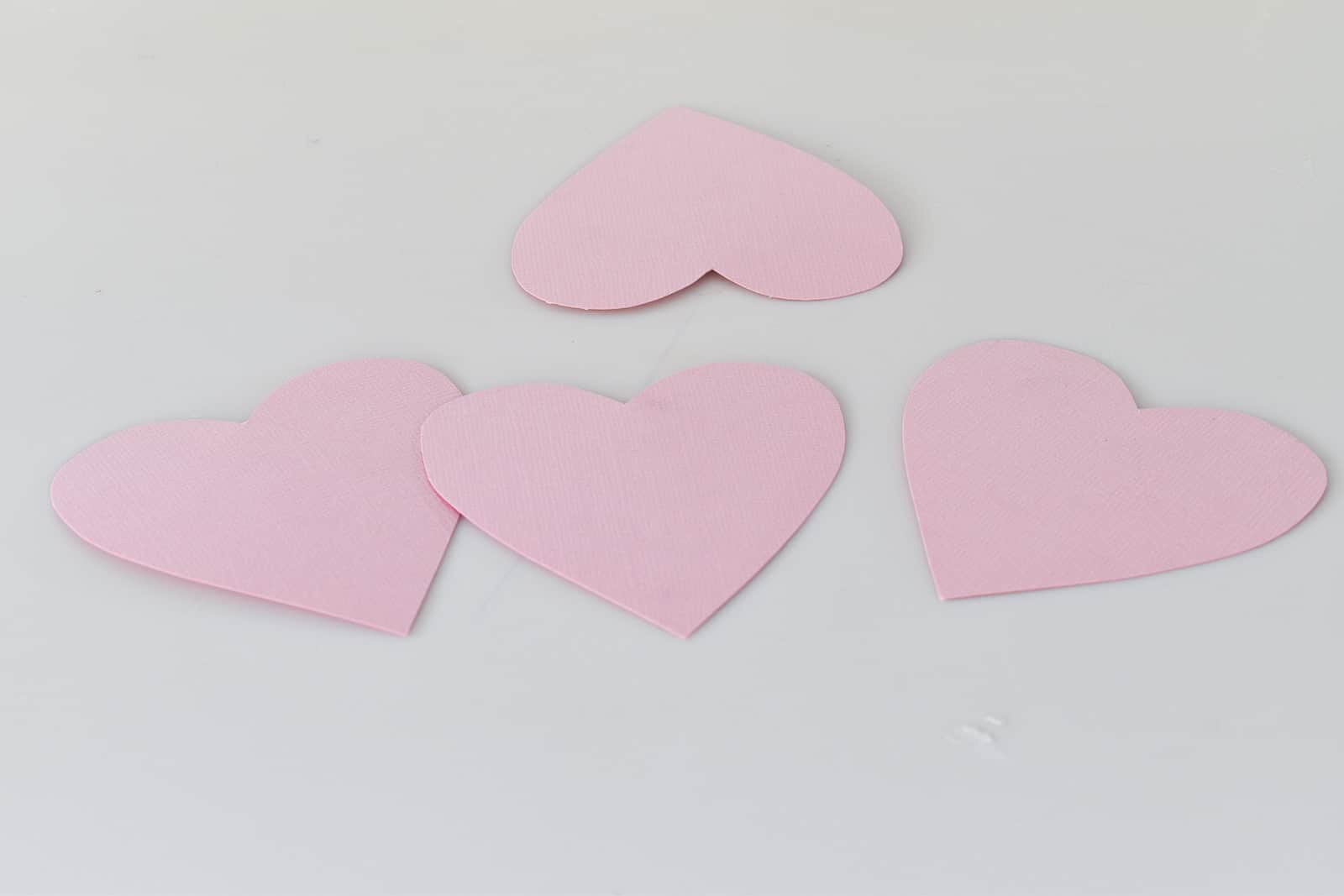 cut out paper hearts