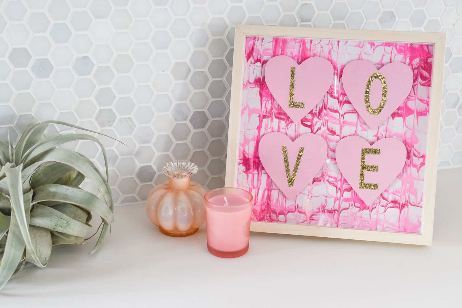 marbled love shadow box