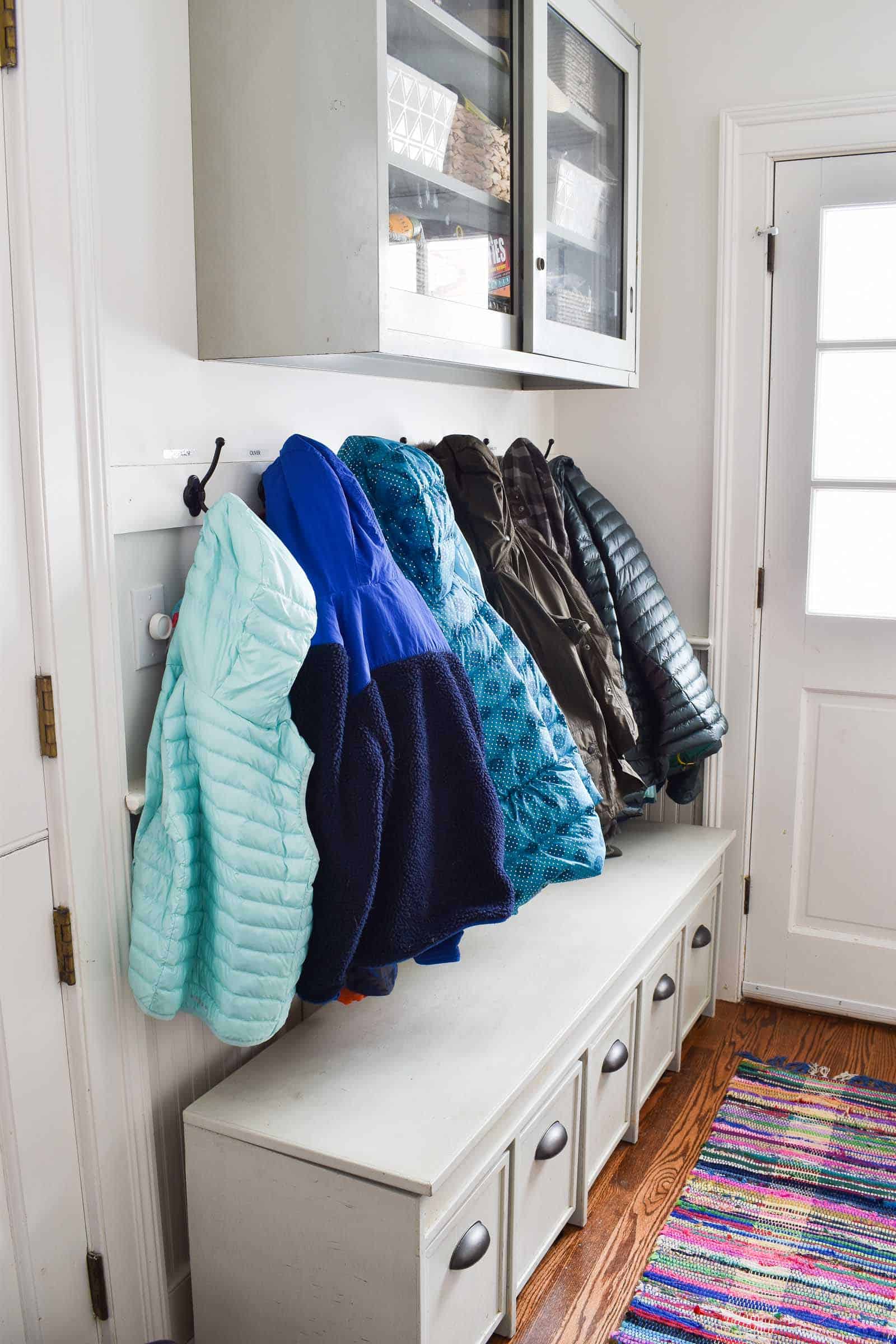 Hat and best sale glove closet storage