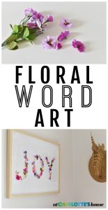 use faux flowers to create a fun colorful spring piece of wall art