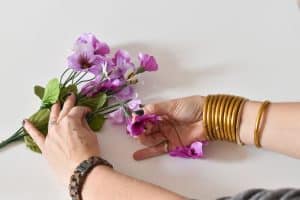 Remove the flowers from the stems