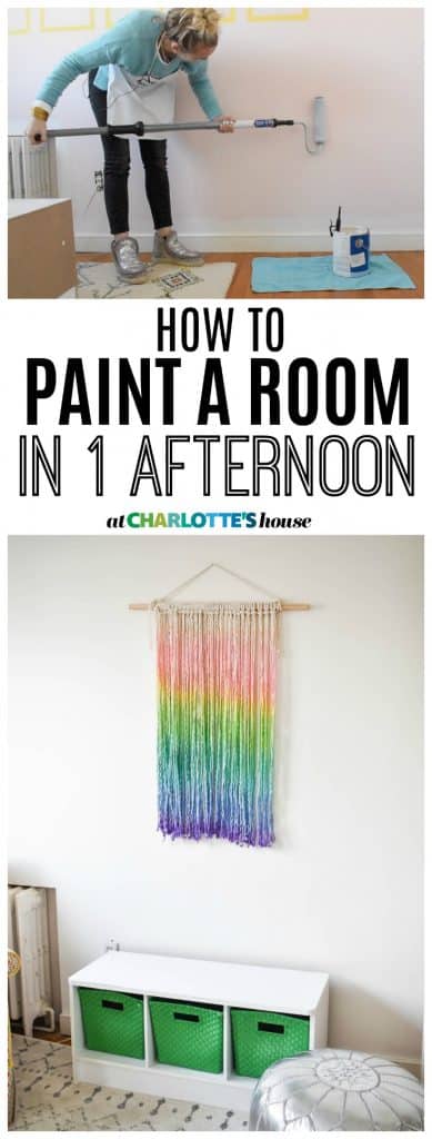 Painting a Room in One Afternoon with my Paint Stick - At Charlotte's House