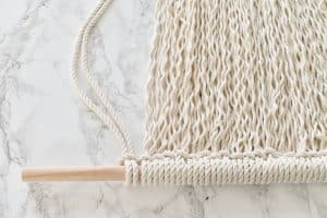 attach rope to dowel and untwist