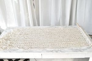 prep the surface with plastic and paper towels