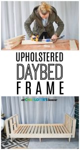 See how I built a frame for a daybed that I will ultimately get upholstered