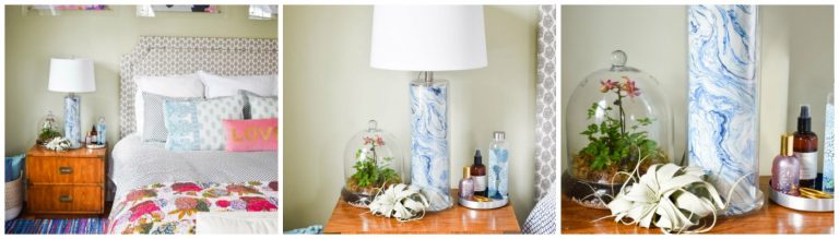 Marbled Lamp Makeover