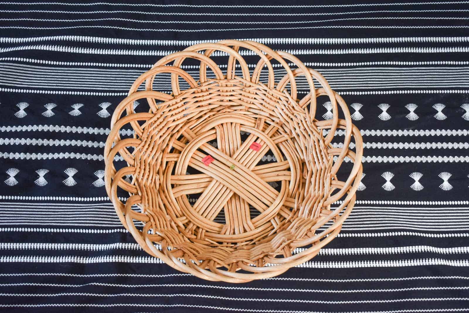 thrift store rattan basket