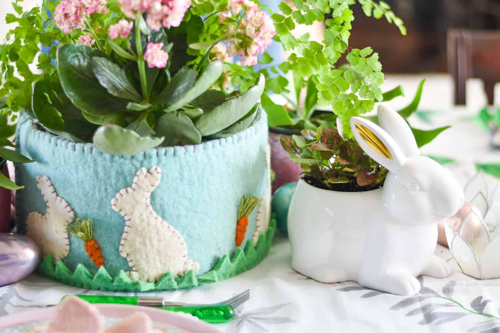 floral filled spring tablescape for easter