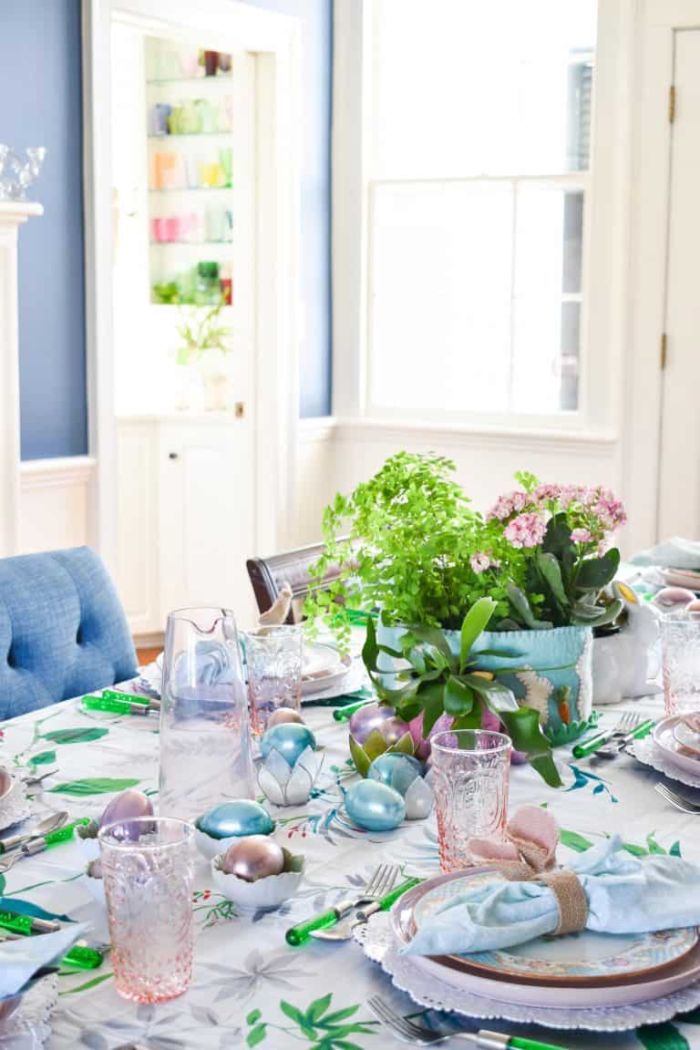 Easter Spring Tablescape - At Charlotte's House