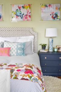 spring details in master bedroom refresh