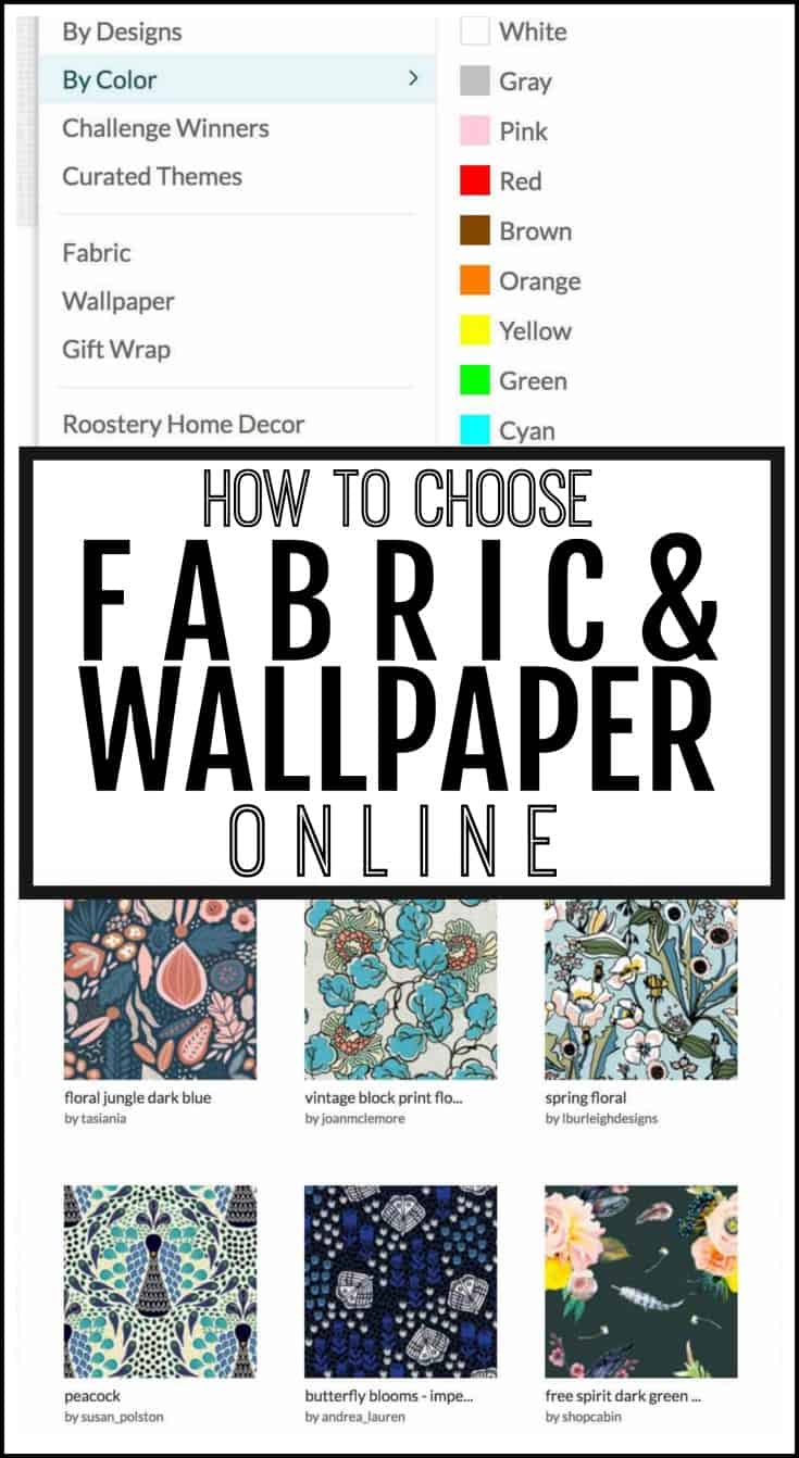 how to choose fabric and wallpaper online