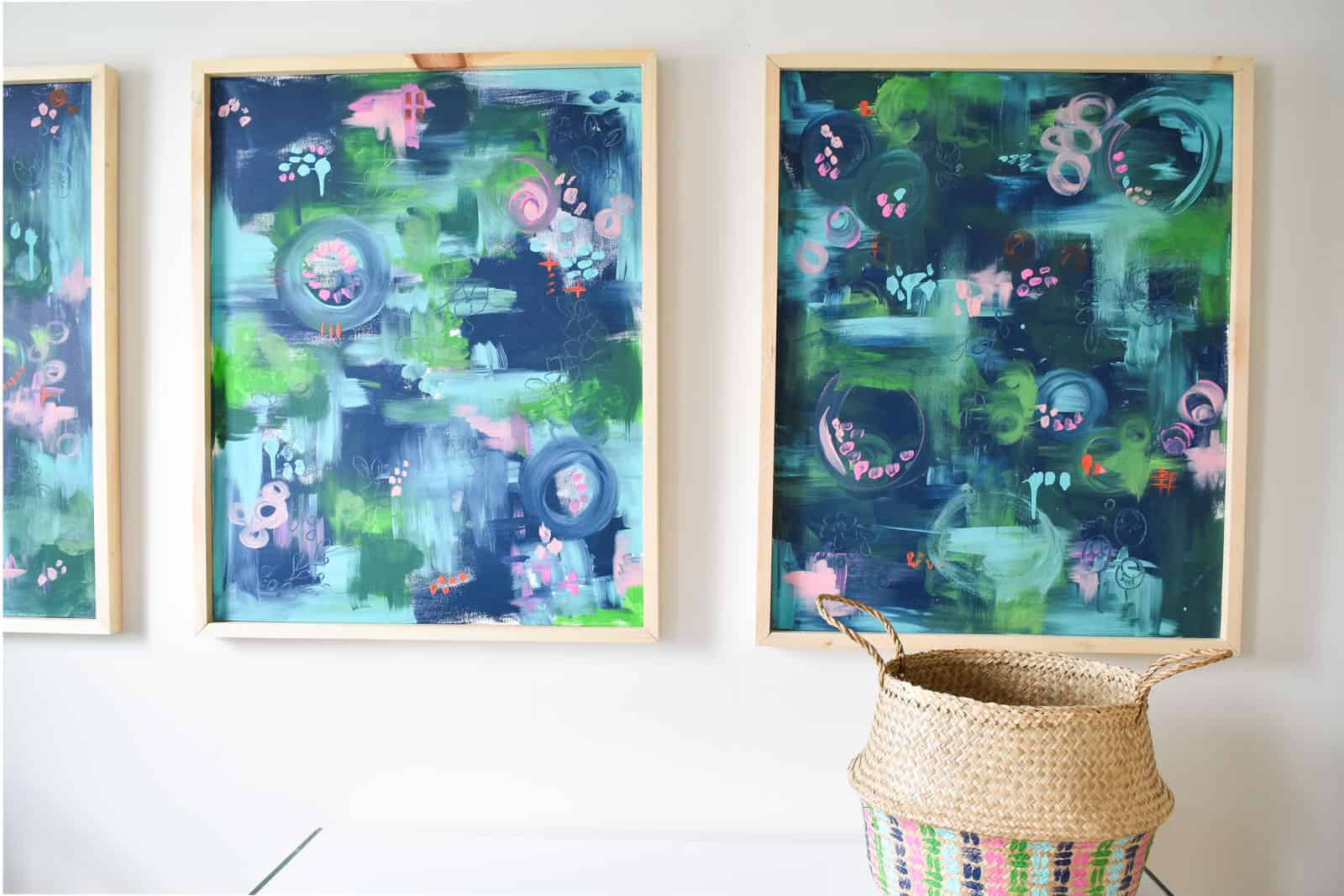 DIY Modern Abstract Art Canvases