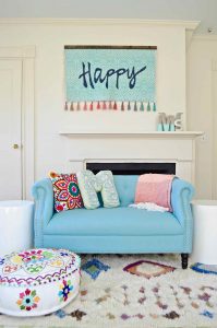 girls room with color and personality
