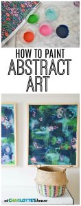 Paint your own bright and colorful abstract art