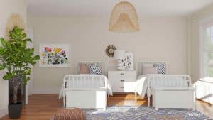 two different versions of girls room modsy