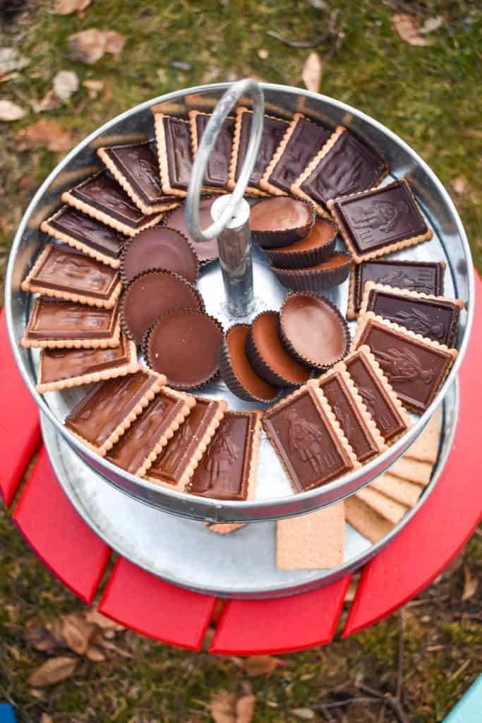 colorful furniture for your backyard s'mores party