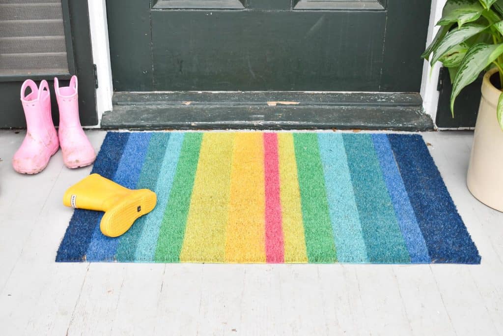 Colorful Spring Doormat - At Charlotte's House