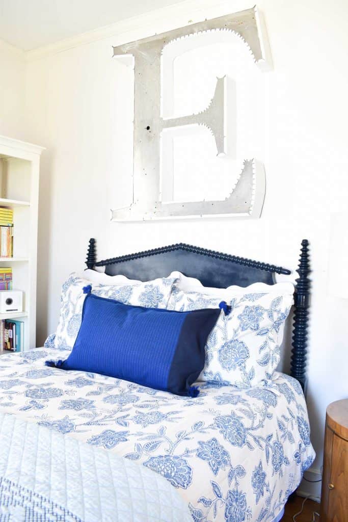 Spray Painted Headboard At Charlotte's House