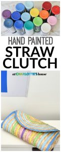 I transformed this $6 straw clutch into a fun rainbow bag perfect for any summer outting