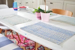 Make your own mudcloth placemat