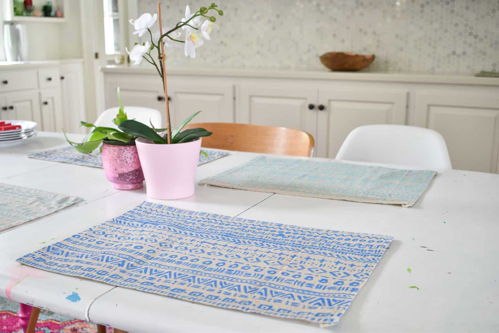 mudcloth placemat tutorial