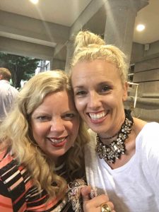 Charlotte with karianne from thistlewood farm