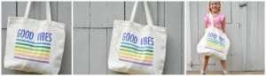 How to Make a Colorful Stenciled Tote Bag