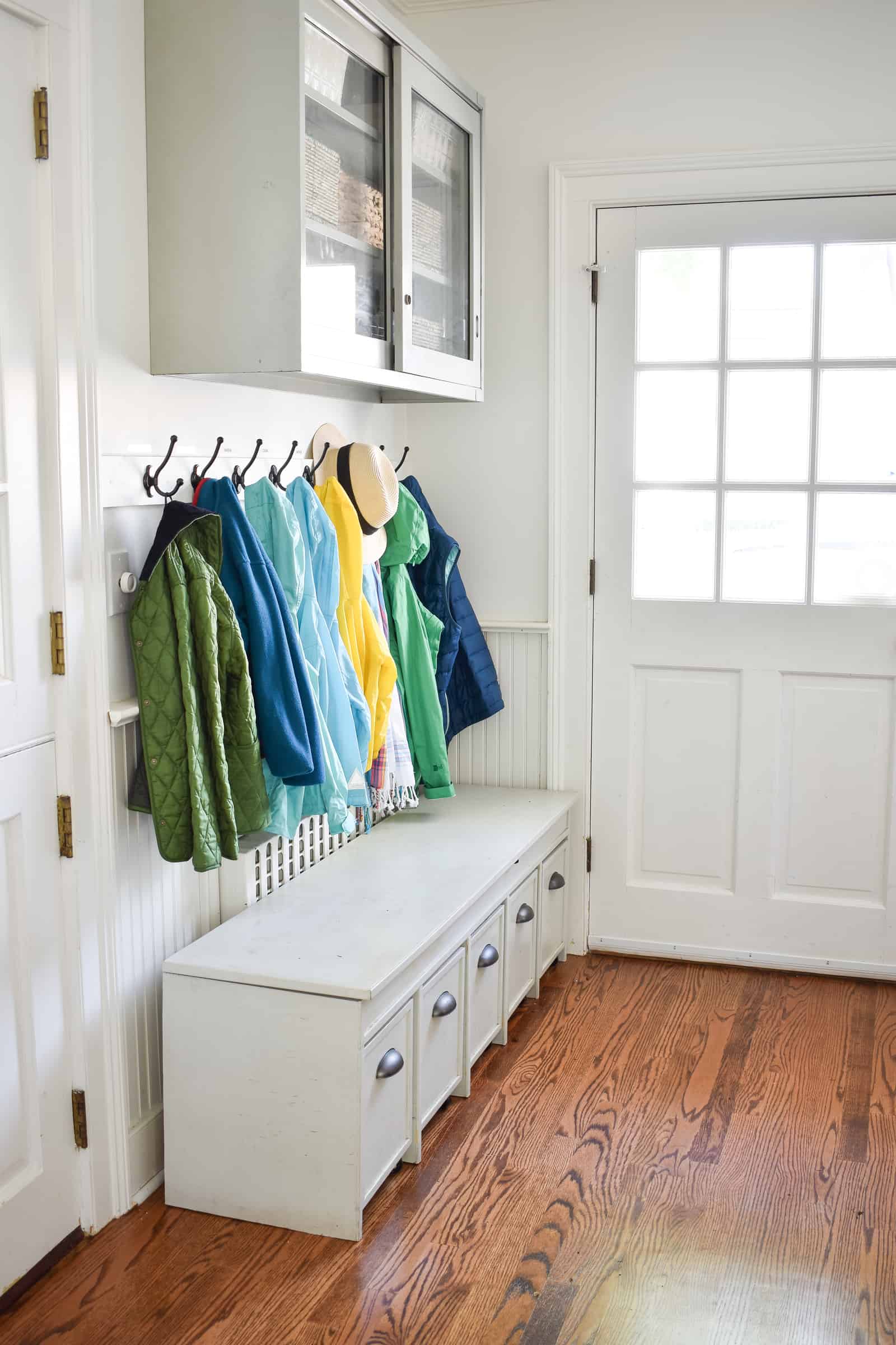 purging closets and drawers to make storage easier