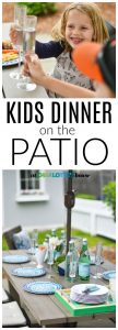 6 tips for setting a fun meal for the kids out on the patio.