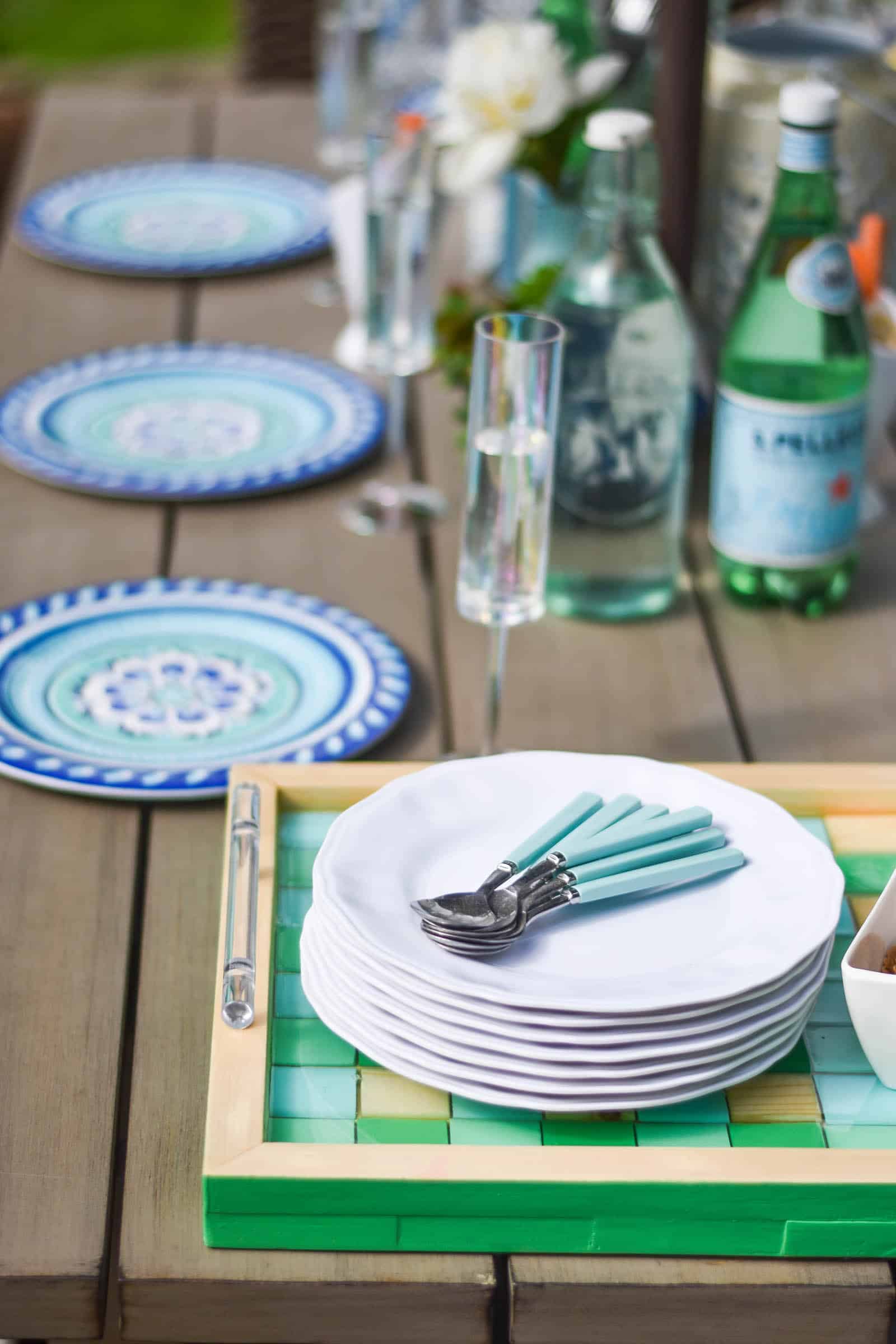 fun and festive outdoor kids table