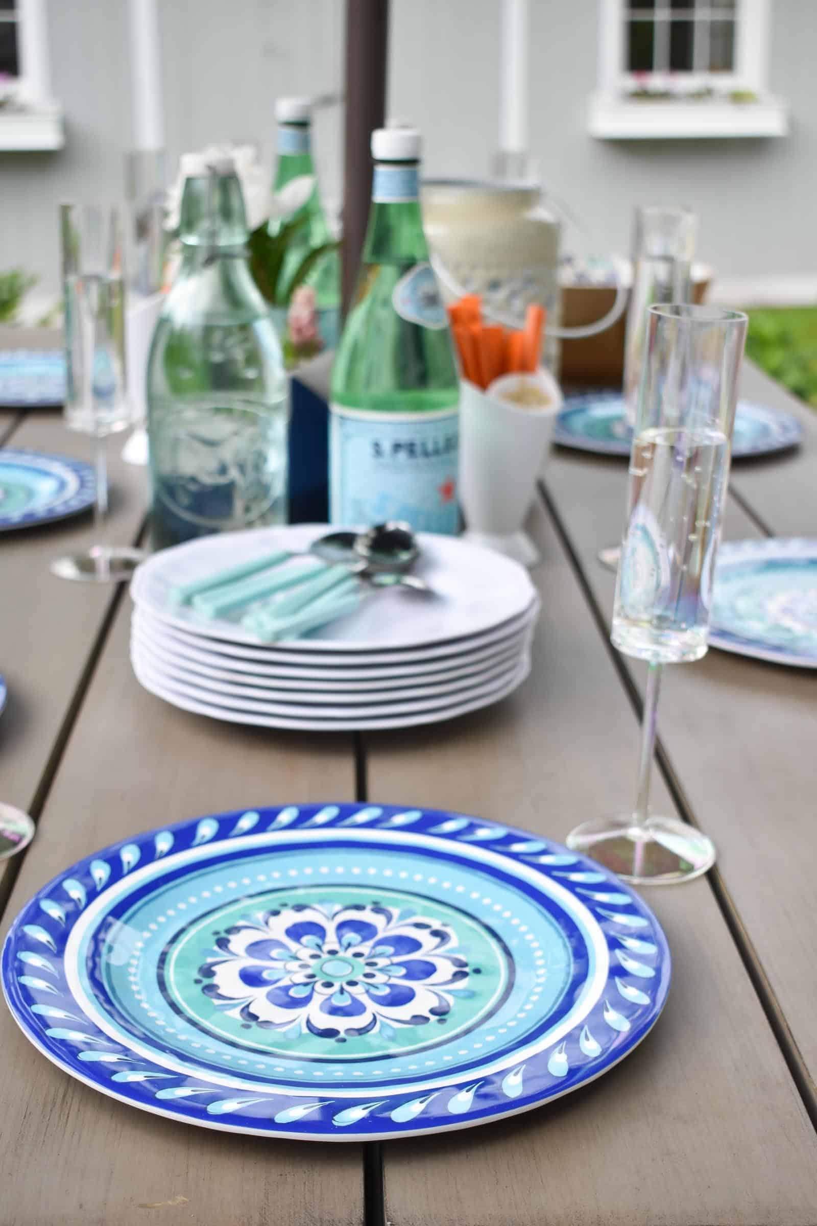 melamine patio plates for the kids